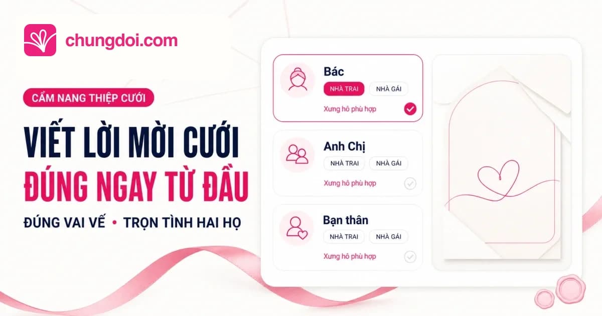 Viết Lời Mời Cưới Sao Cho Đúng Lễ Nghi Gia Đình Việt