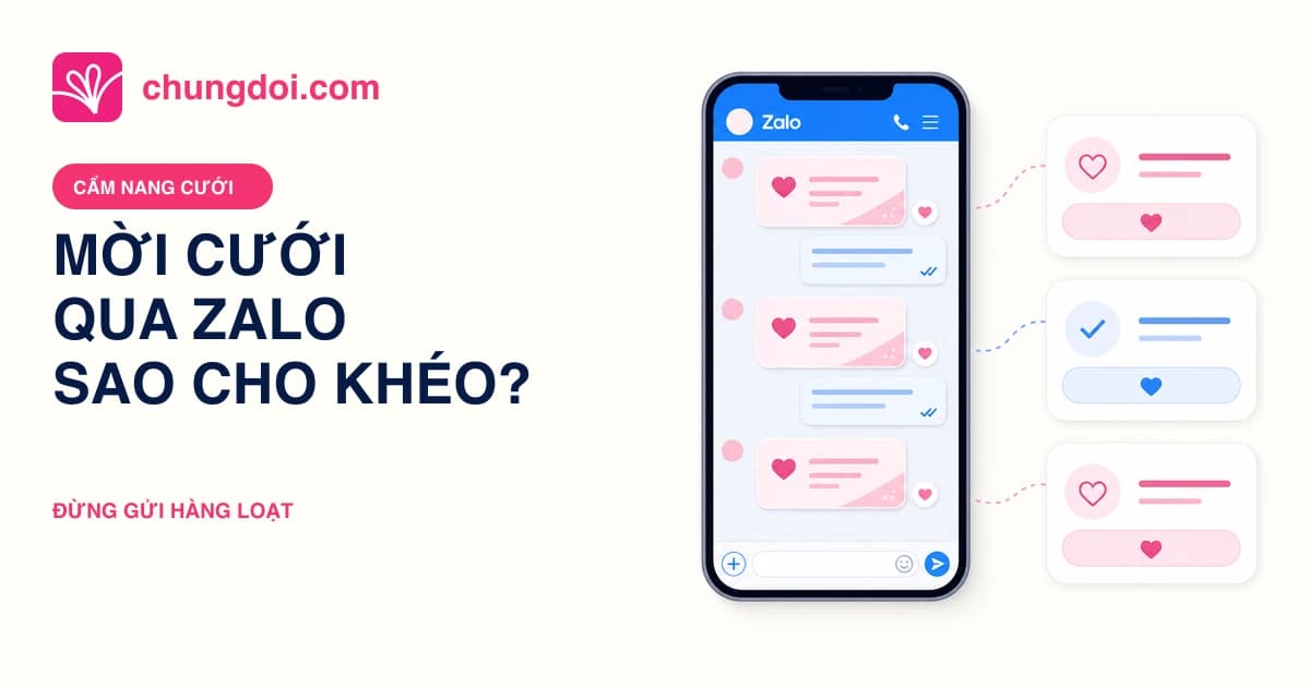 Mời Cưới Qua Zalo: Tại Sao Khách Nói 'Ok' Mà Không Đến (2026)