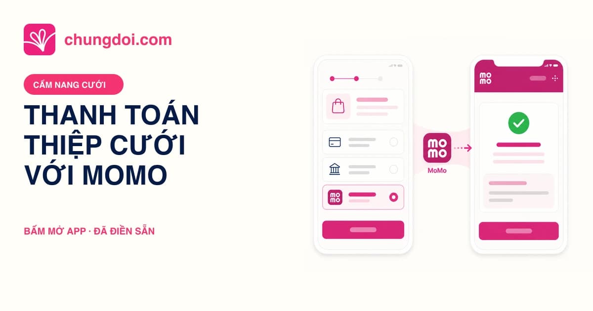ChungDoi hỗ trợ thanh toán với MoMo