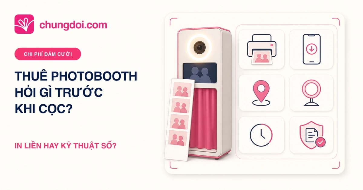 Thuê photobooth đám cưới: hỏi gì trước khi cọc?