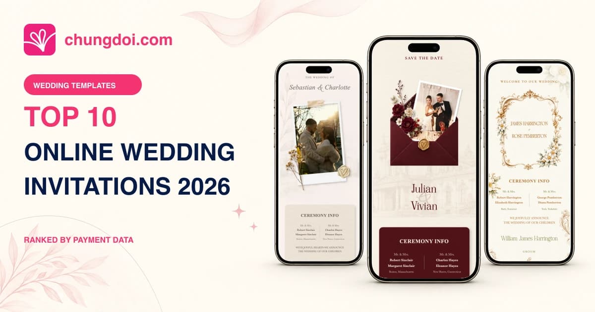 Top 10 Best Online Wedding Card Designs 2026