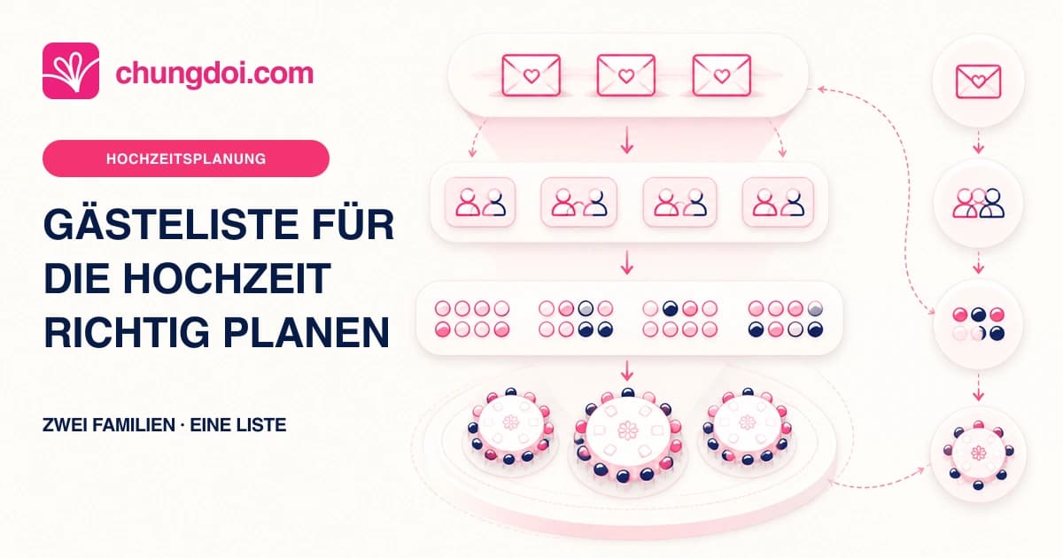 Die Gästeliste für die Hochzeit planen