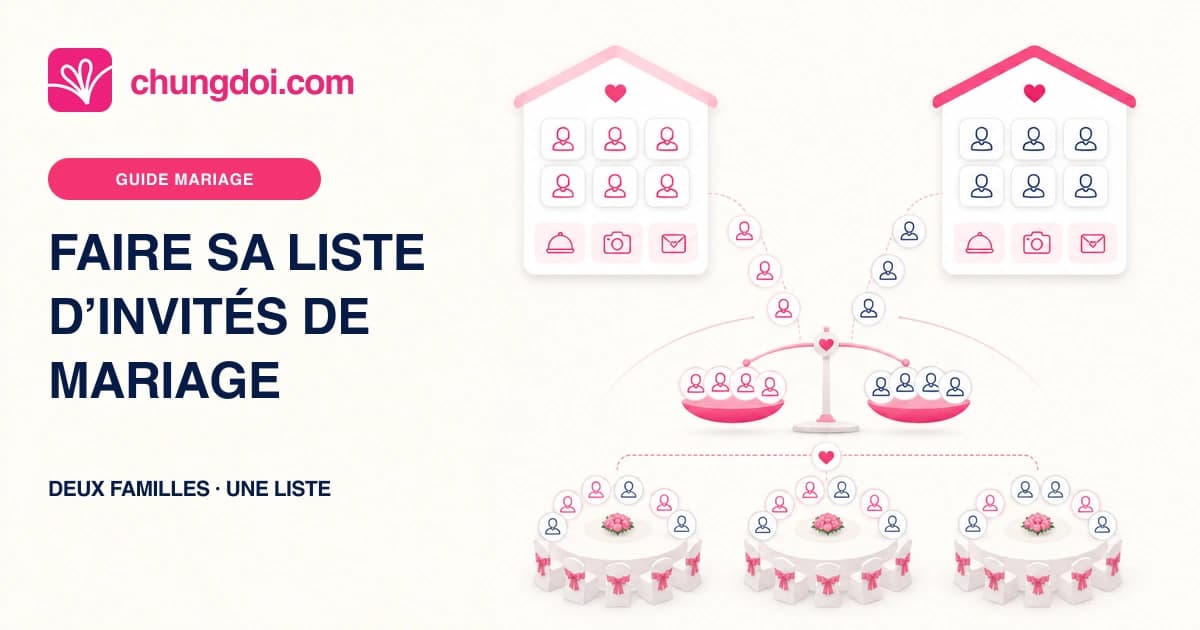 Comment faire sa liste d'invités de mariage