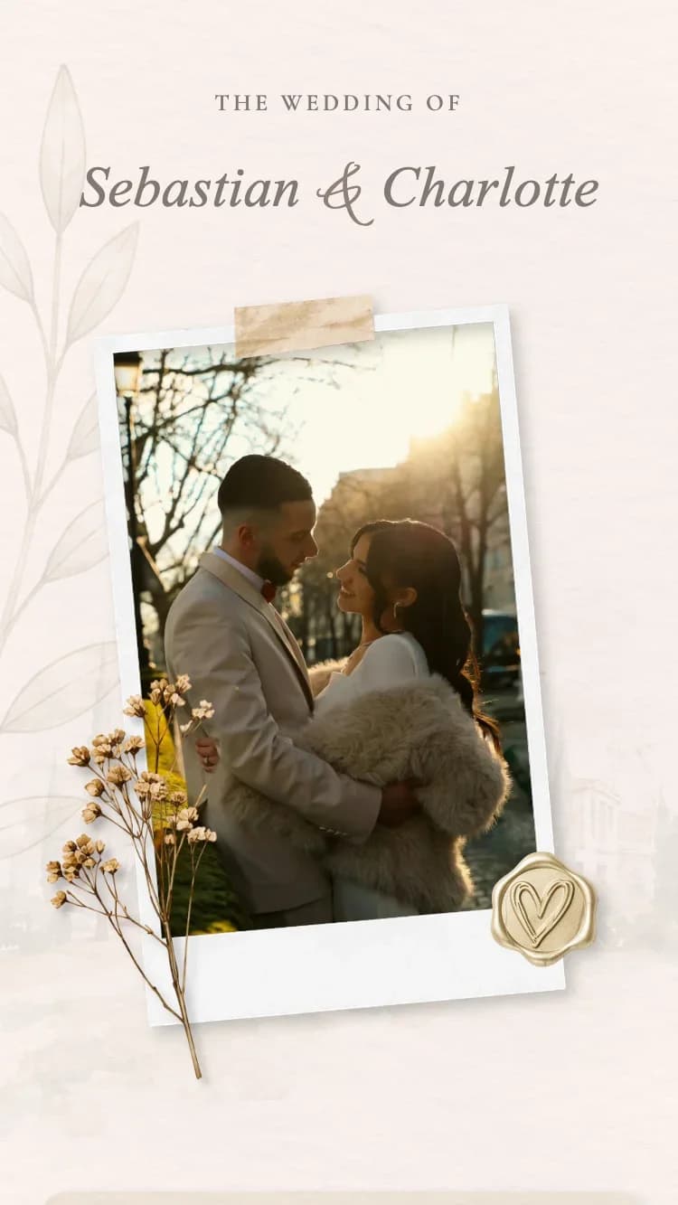 Minimalism - Brown - Vorlage für Online-Hochzeitseinladungen