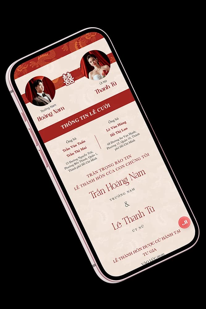 Mockup thiệp cưới online ChungDoi