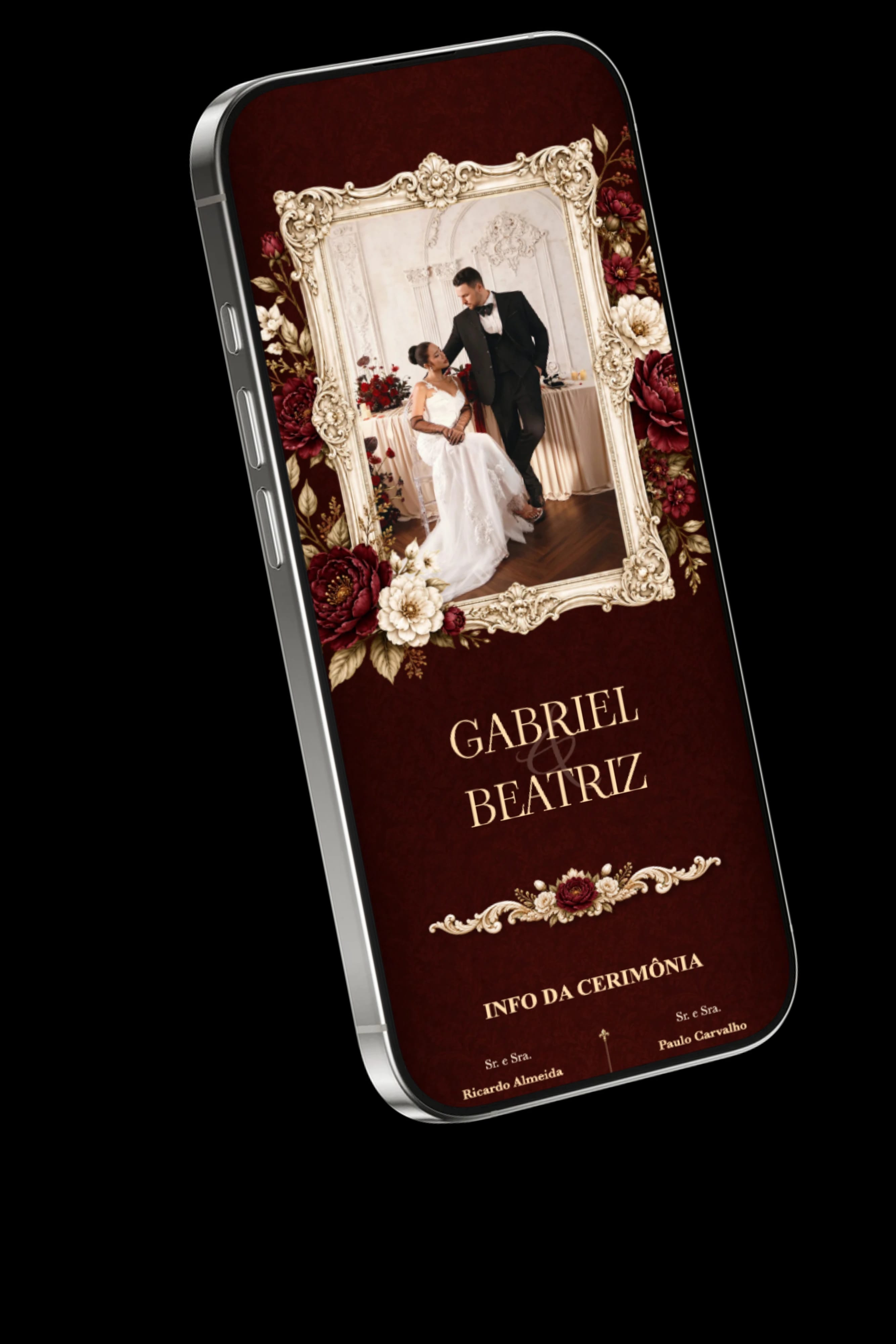 Exemplo de convite de casamento online ChungDoi