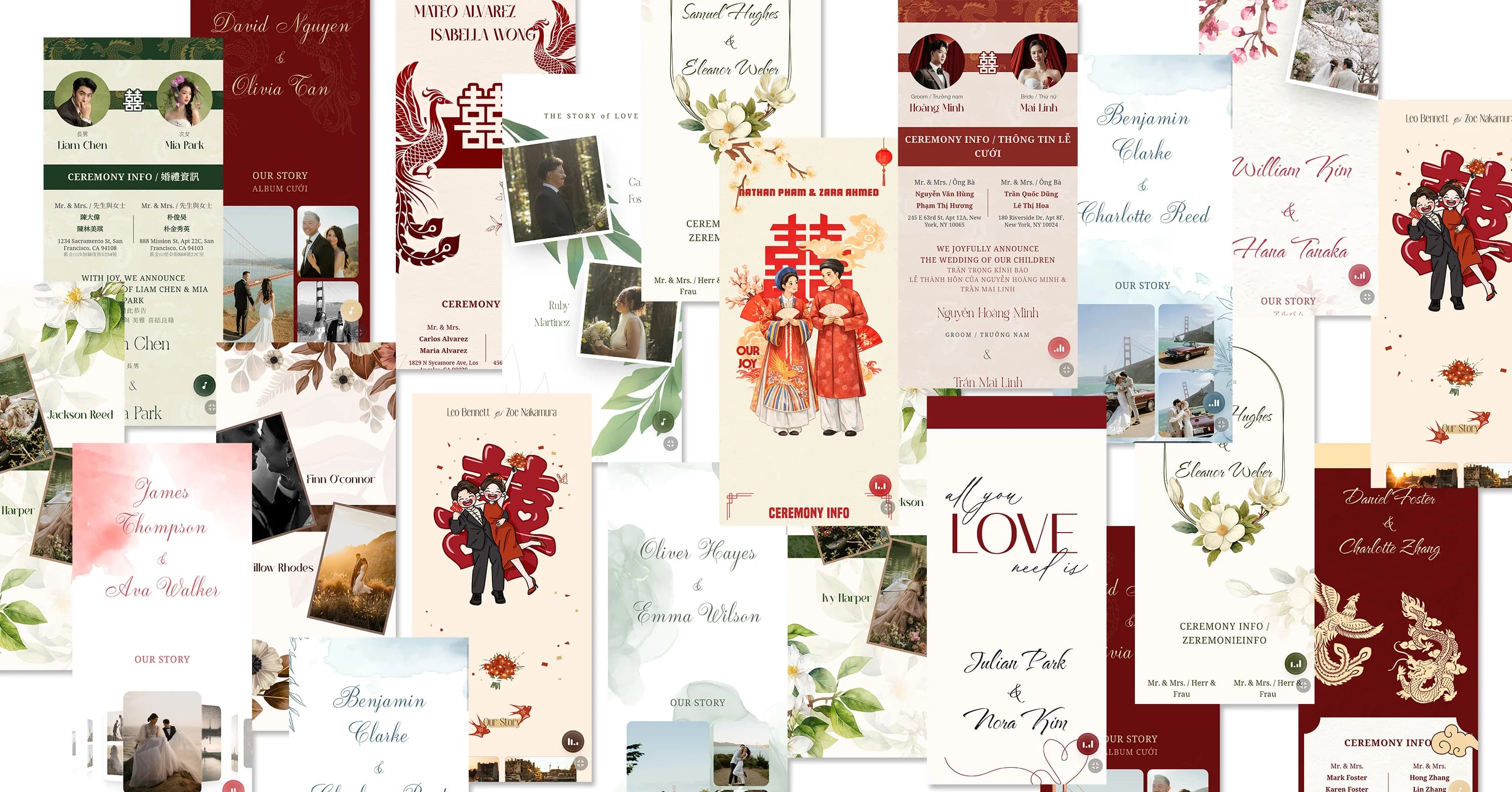 ChungDoi wedding invitation templates